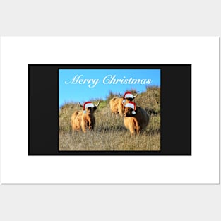 Cladich Cows Christmas Posters and Art